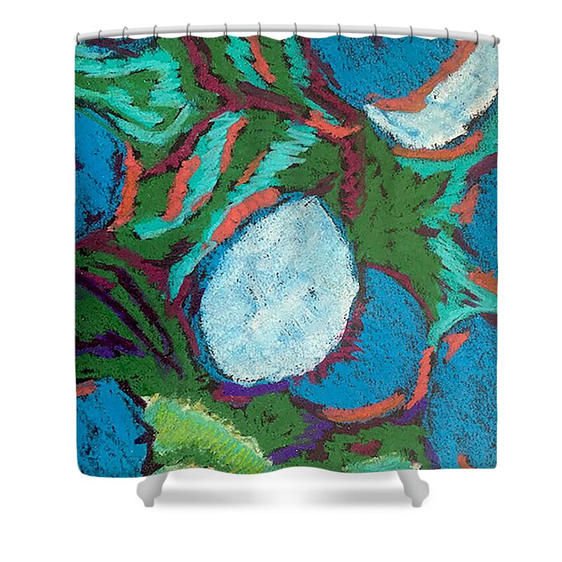 Blue Bunch - Shower Curtain | Gretchen Langner Art