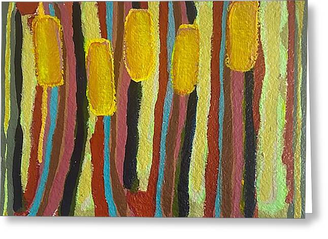Cat Tails - Greeting Card | Gretchen Langner Art