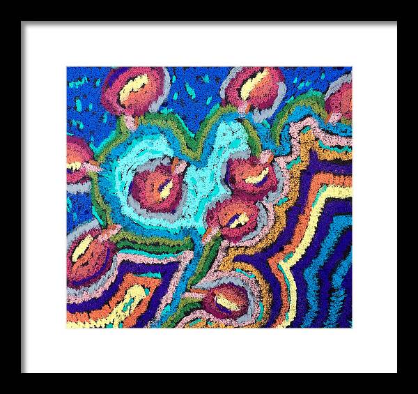 Framed Print | Chenille Posies | Gretchen Langner Art