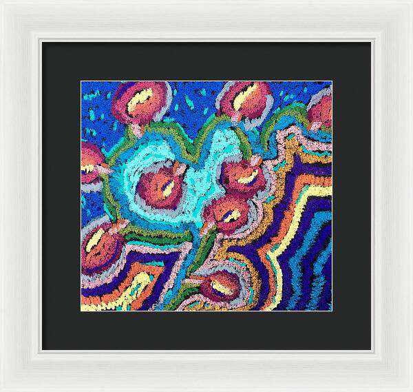 Framed Print | Chenille Posies | Gretchen Langner Art