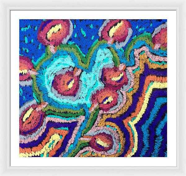 Framed Print | Chenille Posies | Gretchen Langner Art