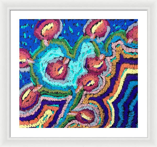 Framed Print | Chenille Posies | Gretchen Langner Art