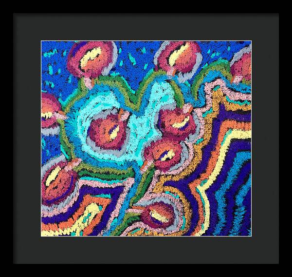 Framed Print | Chenille Posies | Gretchen Langner Art