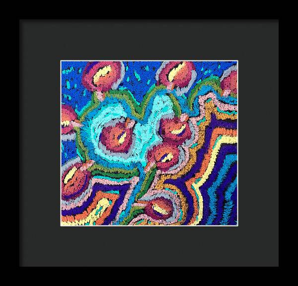 Framed Print | Chenille Posies | Gretchen Langner Art
