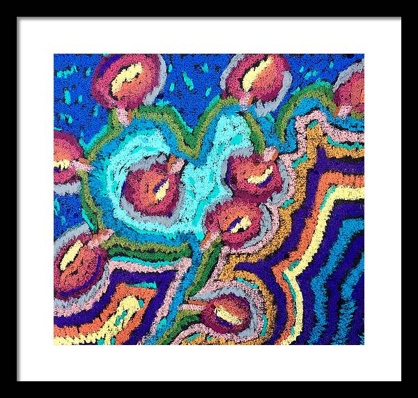 Framed Print | Chenille Posies | Gretchen Langner Art