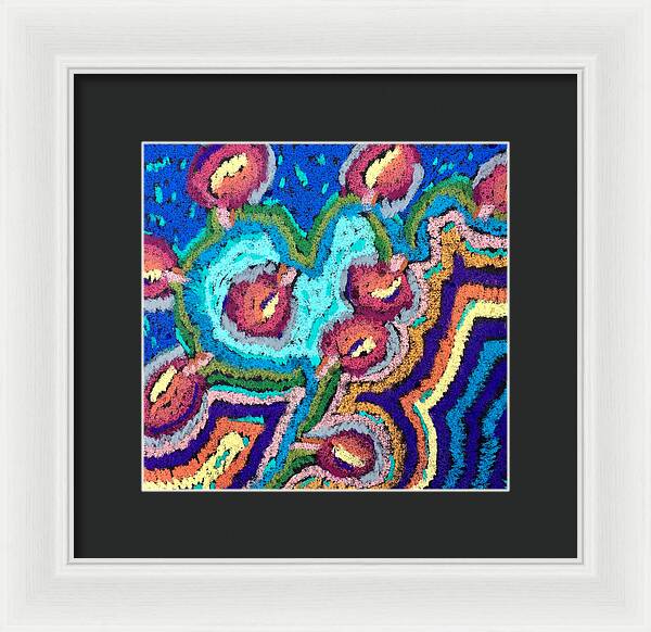 Framed Print | Chenille Posies | Gretchen Langner Art