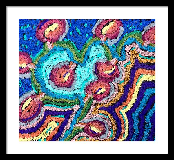 Framed Print | Chenille Posies | Gretchen Langner Art