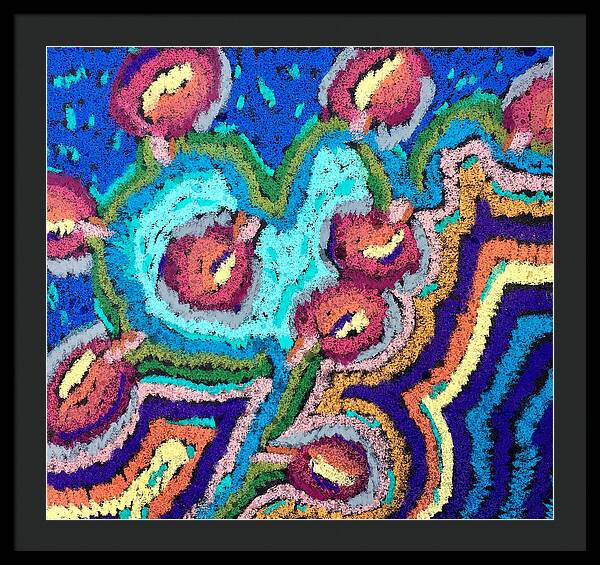 Framed Print | Chenille Posies | Gretchen Langner Art