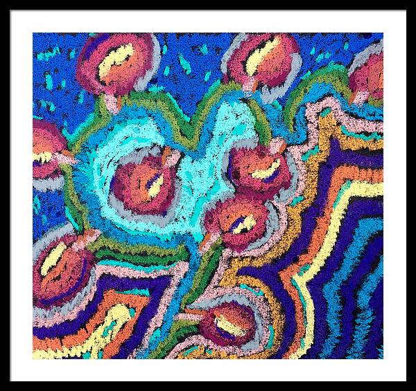 Framed Print | Chenille Posies | Gretchen Langner Art