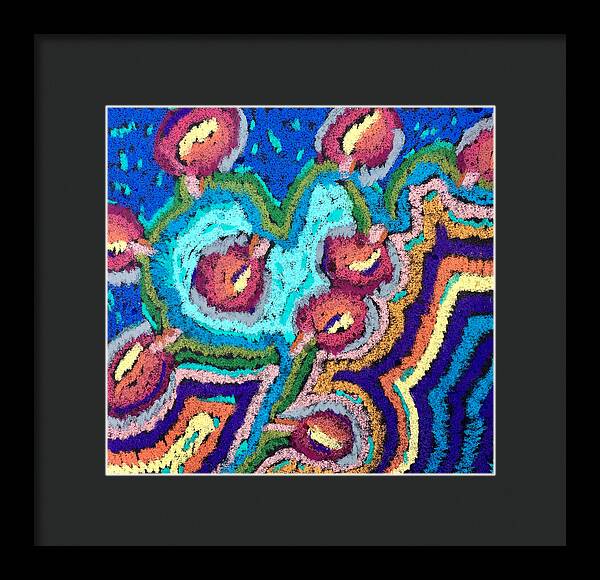 Framed Print | Chenille Posies | Gretchen Langner Art