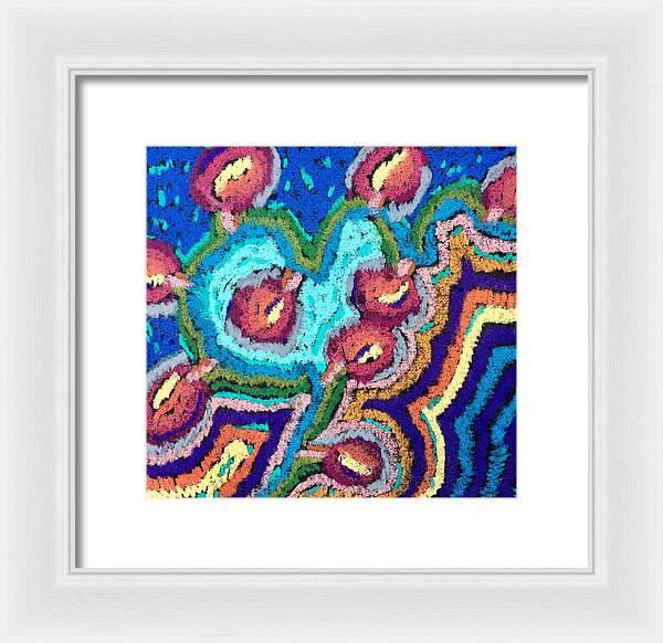 Framed Print | Chenille Posies | Gretchen Langner Art