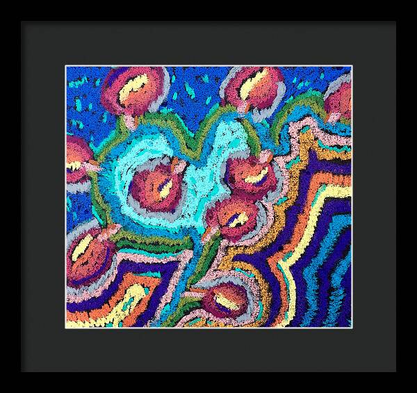 Framed Print | Chenille Posies | Gretchen Langner Art