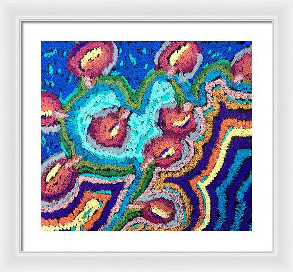 Framed Print | Chenille Posies | Gretchen Langner Art