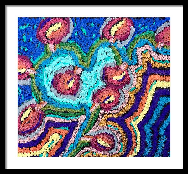 Framed Print | Chenille Posies | Gretchen Langner Art