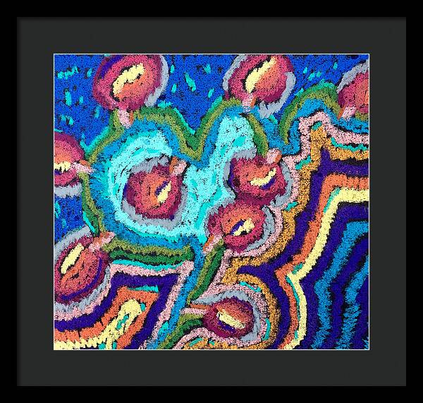 Framed Print | Chenille Posies | Gretchen Langner Art