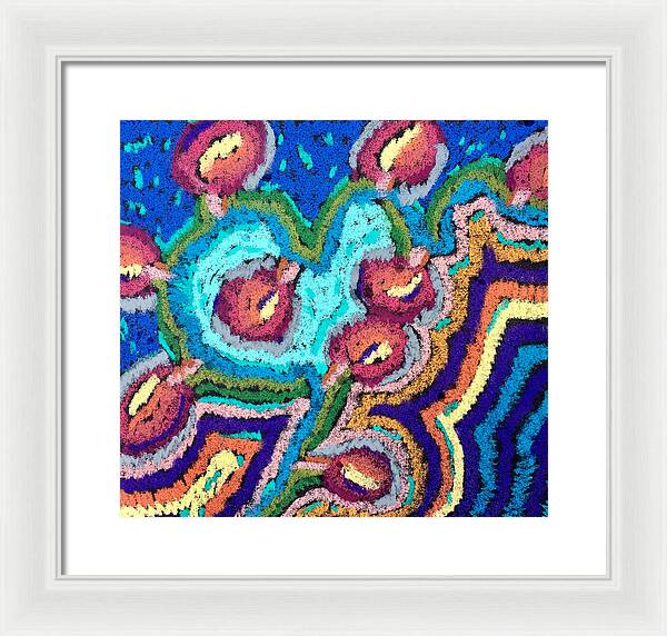 Framed Print | Chenille Posies | Gretchen Langner Art