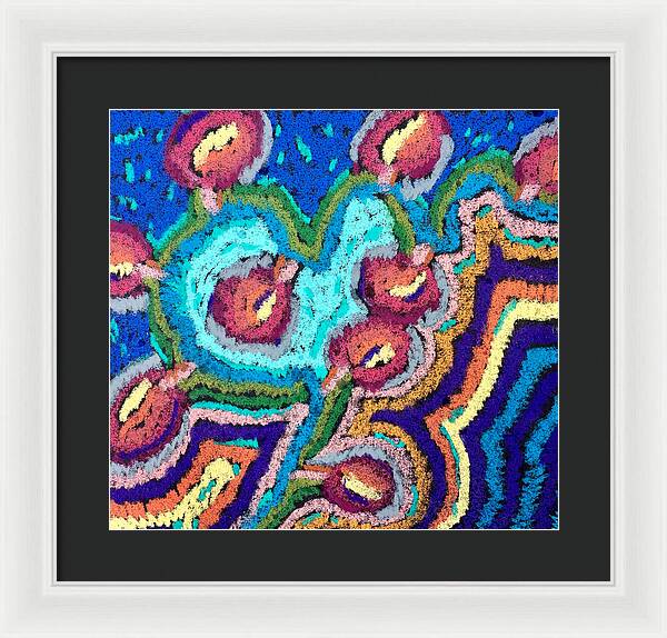 Framed Print | Chenille Posies | Gretchen Langner Art