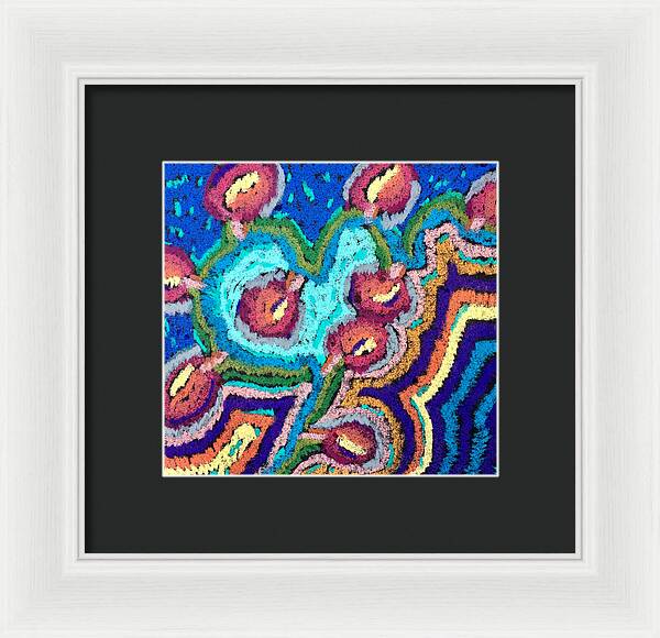 Framed Print | Chenille Posies | Gretchen Langner Art