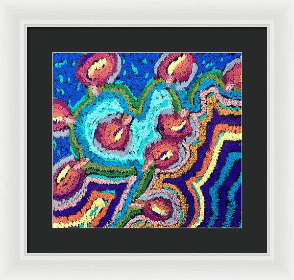 Framed Print | Chenille Posies | Gretchen Langner Art