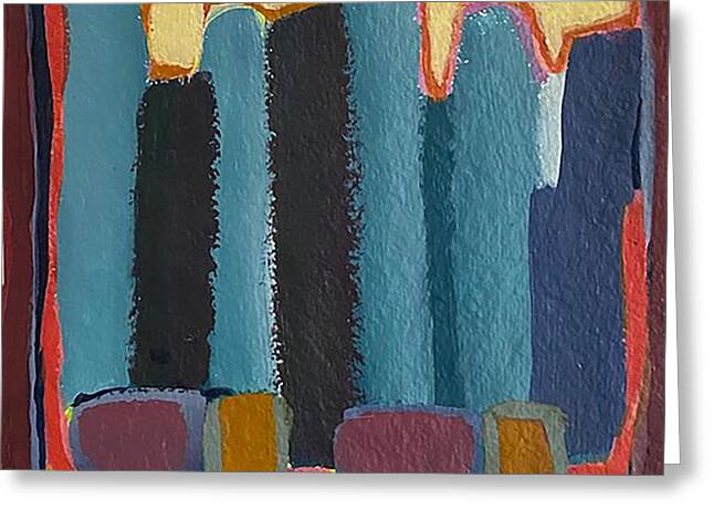 Columns - Greeting Card | Gretchen Langner Art