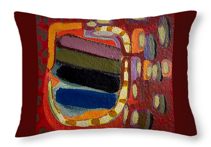 Decorative Flask - Throw Pillow | Gretchen Langner Art