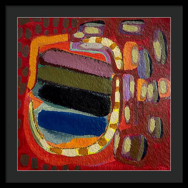 Framed Print | Decorative Flask | Gretchen Langner Art