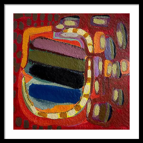 Framed Print | Decorative Flask | Gretchen Langner Art