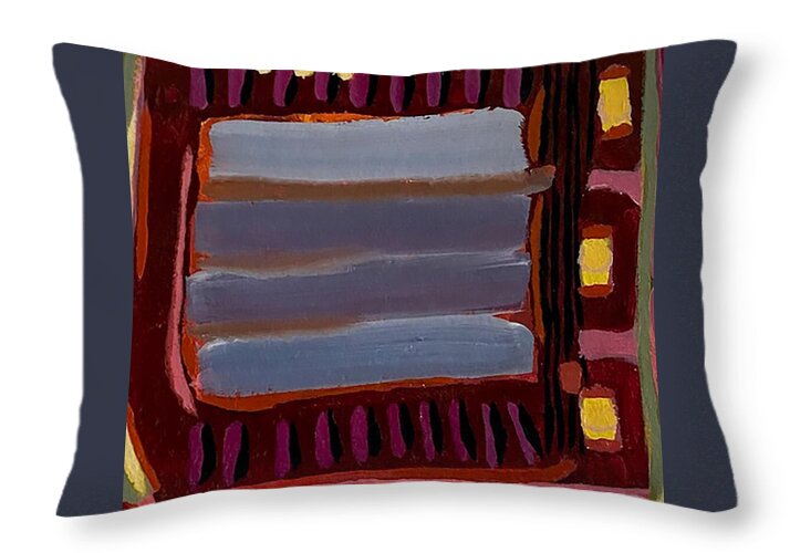 Media Screen - Throw Pillow | Gretchen Langner Art