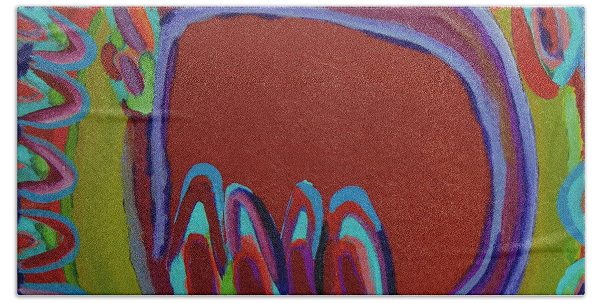 Red Window - Bath Towel