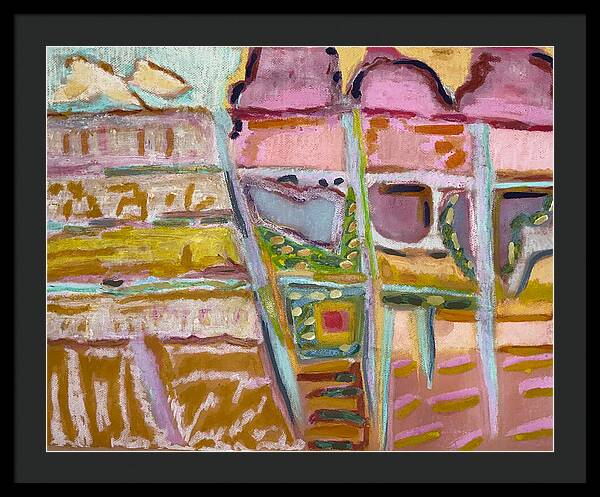 Framed Print | Sitting and Ice Cream | Gretchen Langner Art