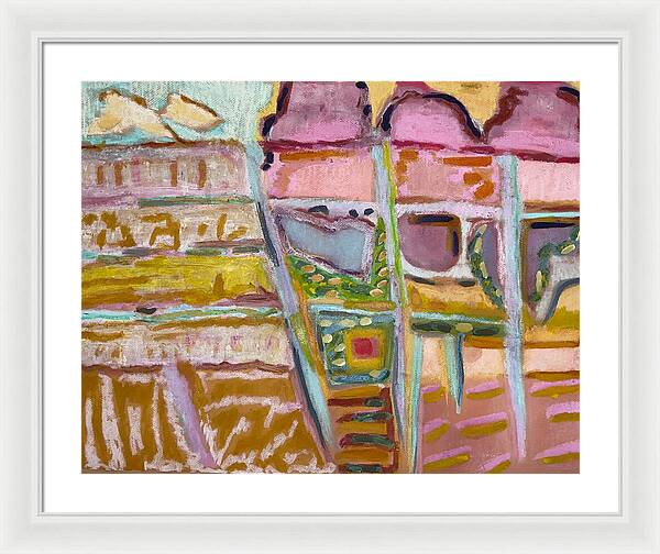 Framed Print | Sitting and Ice Cream | Gretchen Langner Art