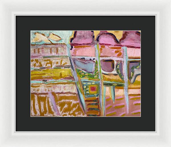 Framed Print | Sitting and Ice Cream | Gretchen Langner Art