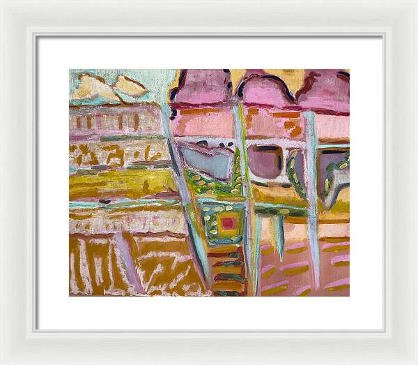 Framed Print | Sitting and Ice Cream | Gretchen Langner Art
