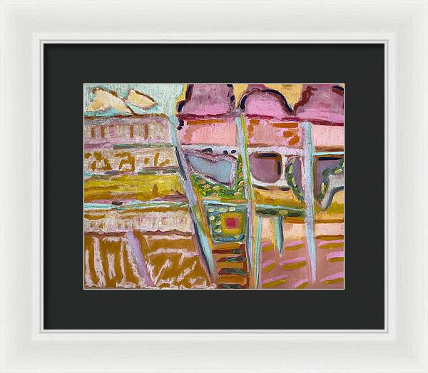 Framed Print | Sitting and Ice Cream | Gretchen Langner Art