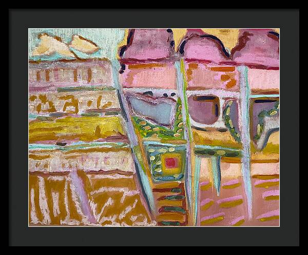 Framed Print | Sitting and Ice Cream | Gretchen Langner Art