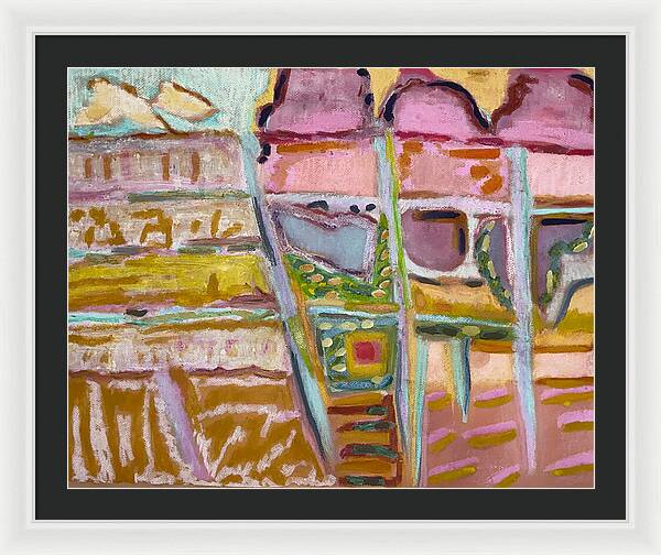 Framed Print | Sitting and Ice Cream | Gretchen Langner Art