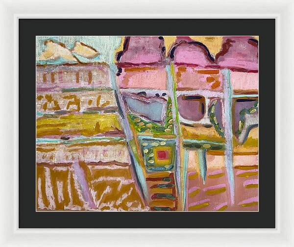 Framed Print | Sitting and Ice Cream | Gretchen Langner Art