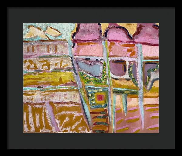 Framed Print | Sitting and Ice Cream | Gretchen Langner Art