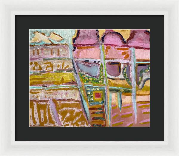 Framed Print | Sitting and Ice Cream | Gretchen Langner Art