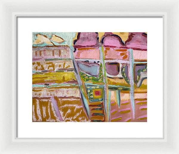Framed Print | Sitting and Ice Cream | Gretchen Langner Art