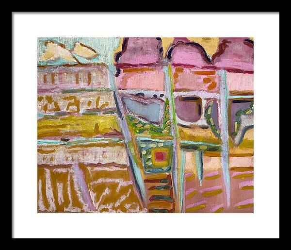 Framed Print | Sitting and Ice Cream | Gretchen Langner Art