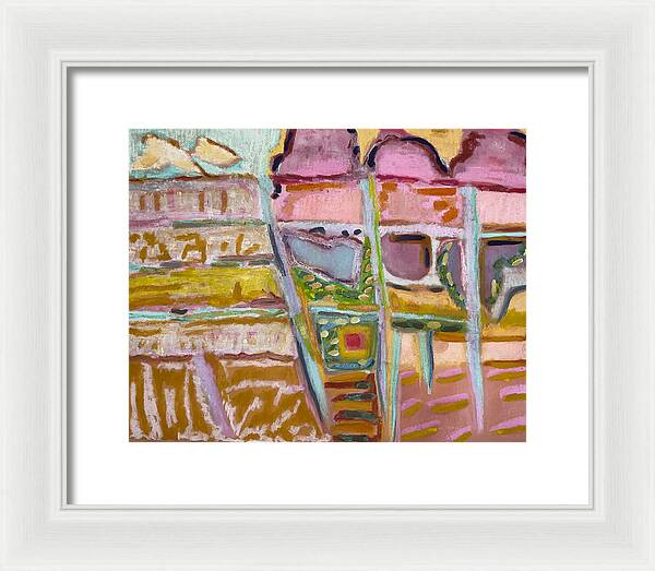 Framed Print | Sitting and Ice Cream | Gretchen Langner Art