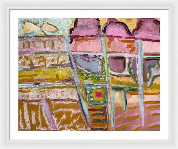 Framed Print | Sitting and Ice Cream | Gretchen Langner Art