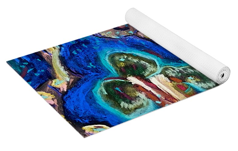 Yoga Mat | Tributaries and Flow | Gretchen Langner Art