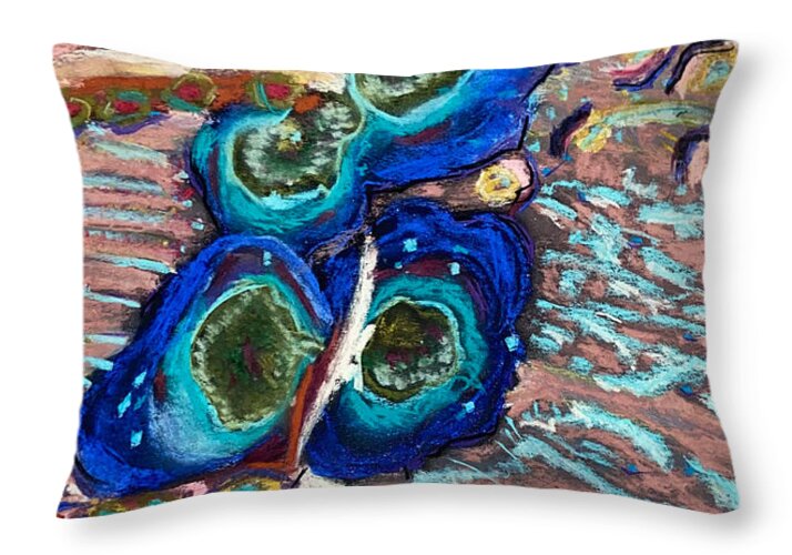 Tributaries and Flow - Throw Pillow | Gretchen Langner Art