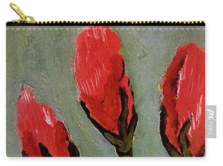 Tulips - Zip Pouch | Gretchen Langner Art