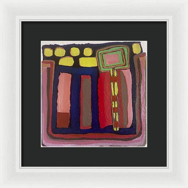 Framed Print | Urban Tech Field | Gretchen Langner Art