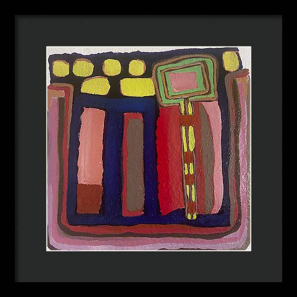 Framed Print | Urban Tech Field | Gretchen Langner Art