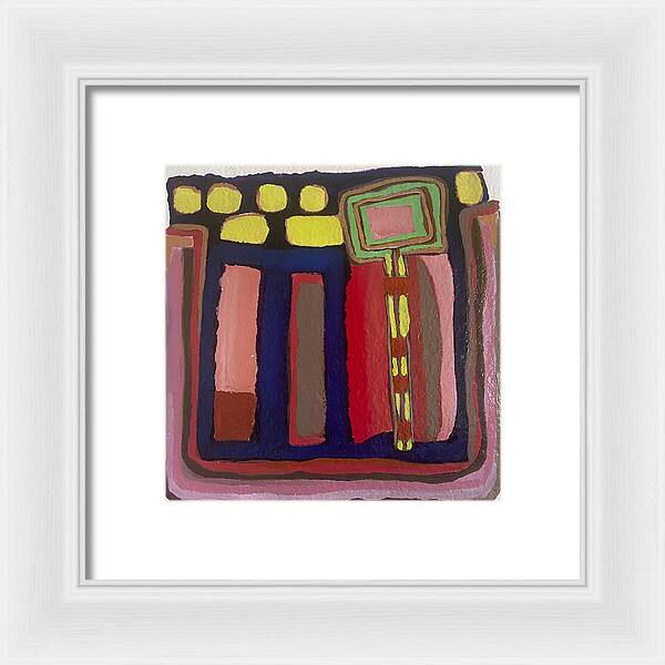 Framed Print | Urban Tech Field | Gretchen Langner Art