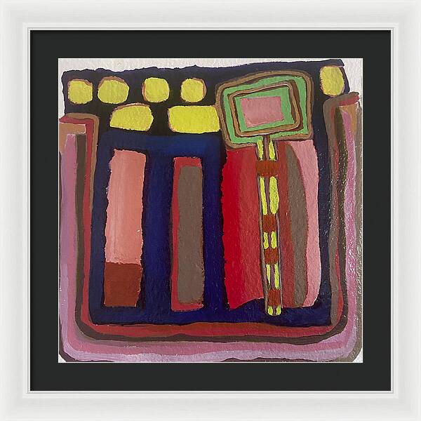 Framed Print | Urban Tech Field | Gretchen Langner Art